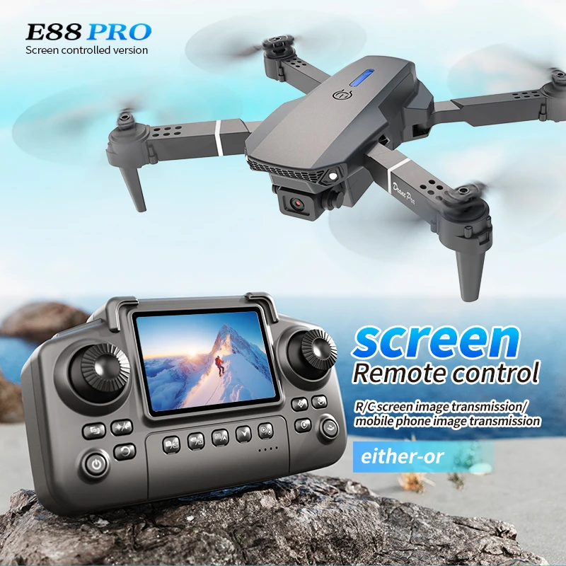 Drone Photogrammetry - Drone Professionale E88 PRO con Schermo,