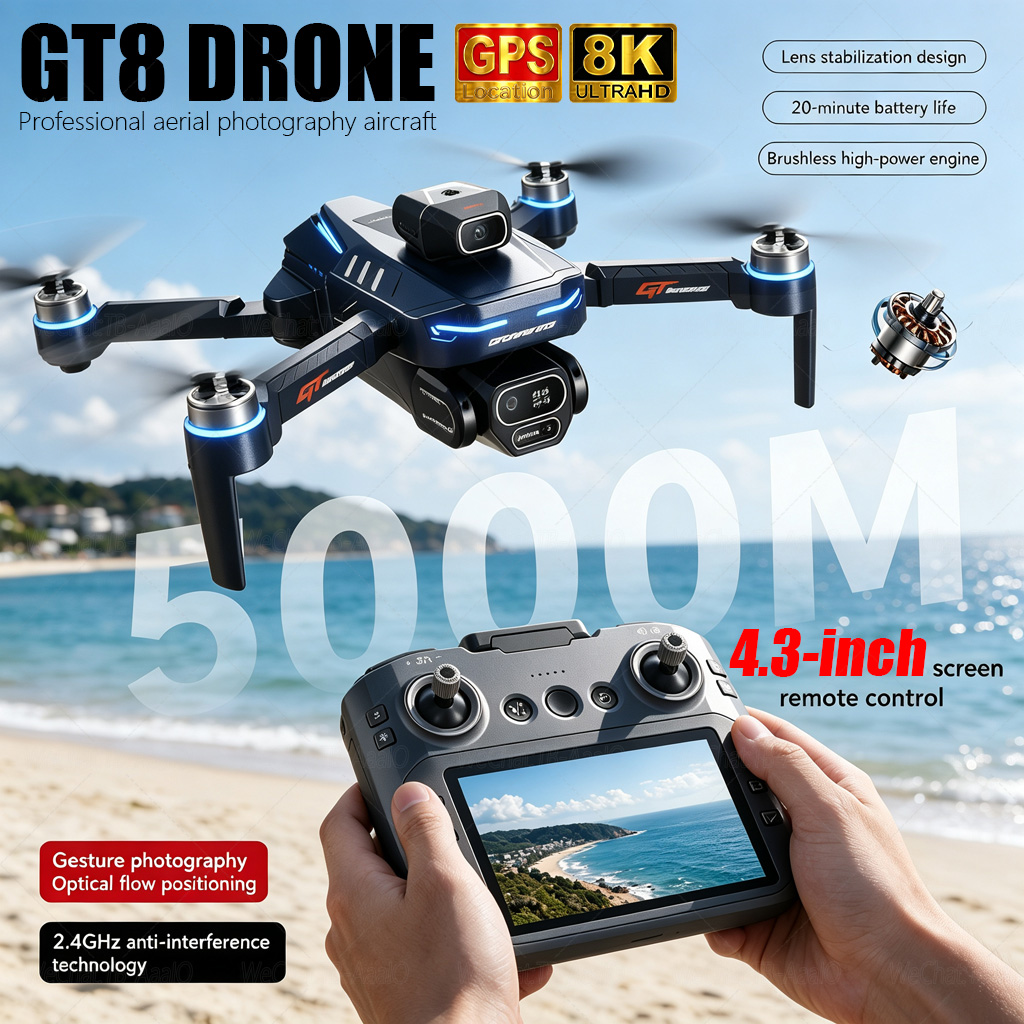 NUOVO Drone RC GT8 HD 4K Profe - Drone Mapping recensione e prezzo