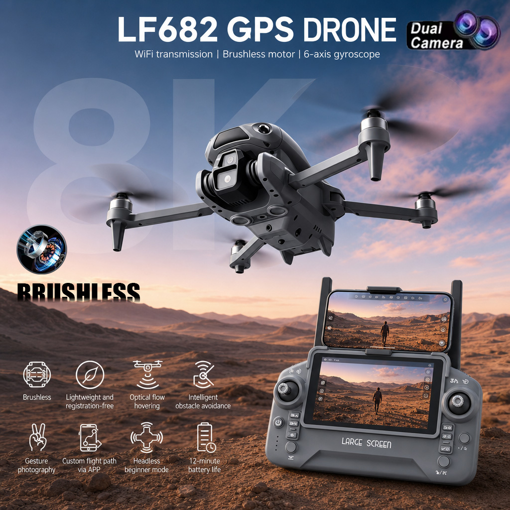 Nuovo Drone LF682 con Doppia F - Drone Mapping recensione e prezzo